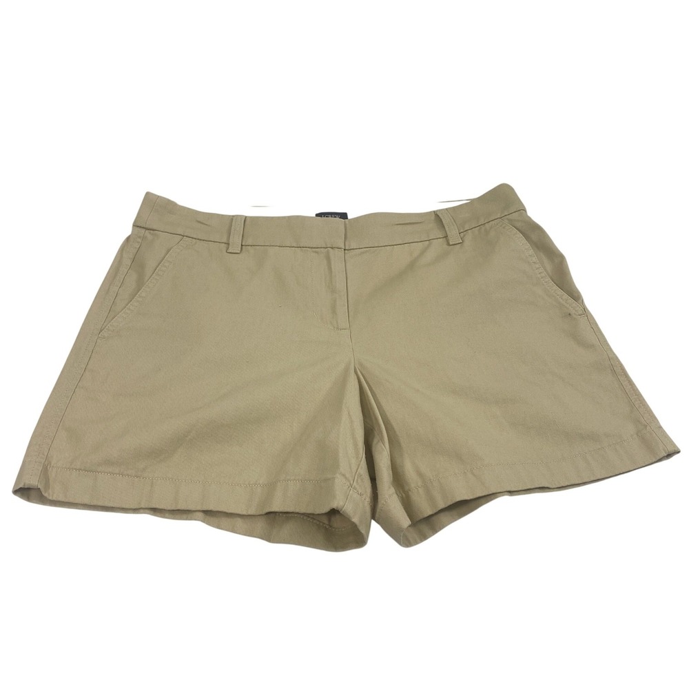 J.Crew Shorts Women 10 Chino 5" Inseam‎ Khaki Tan Preppy Summer Capsule Nautical